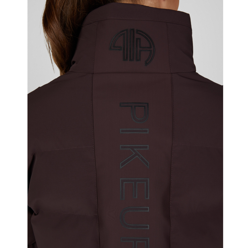 Pikeur Ladies Quilted Jacket - Chocolate Brown-2