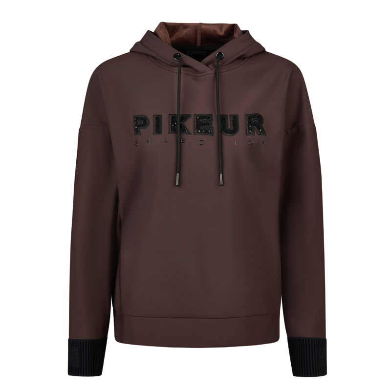 Pikeur Ladies Plush Luxe Hoodie - Chocolate Brown