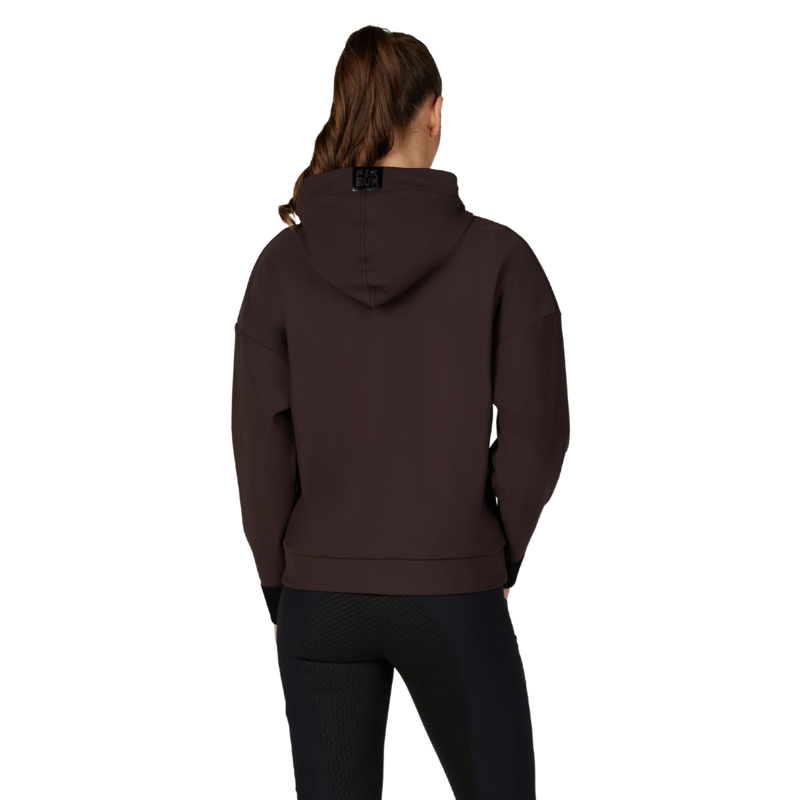 Pikeur Ladies Plush Luxe Hoodie - Chocolate Brown-3