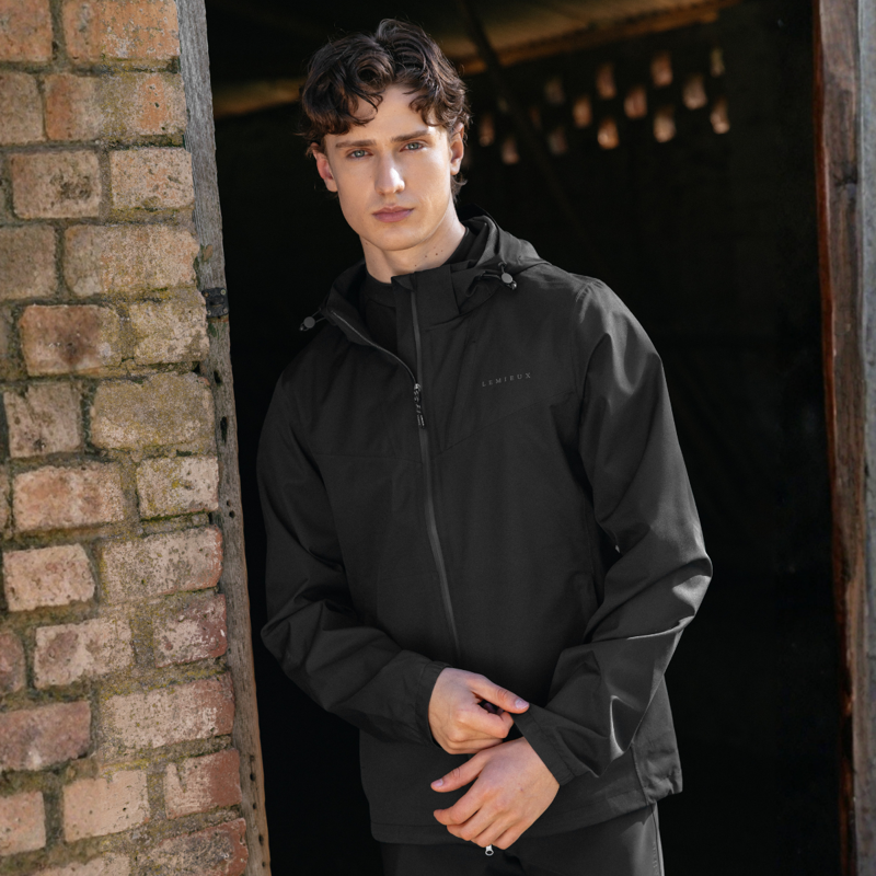 LeMieux Men's Waterproof Lightweight Jacket - Black-1