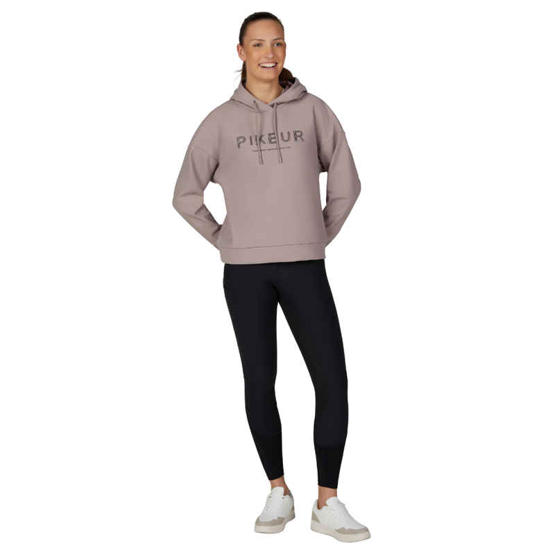 Pikeur Ladies Plush Luxe Hoodie - Ash Mauve-4