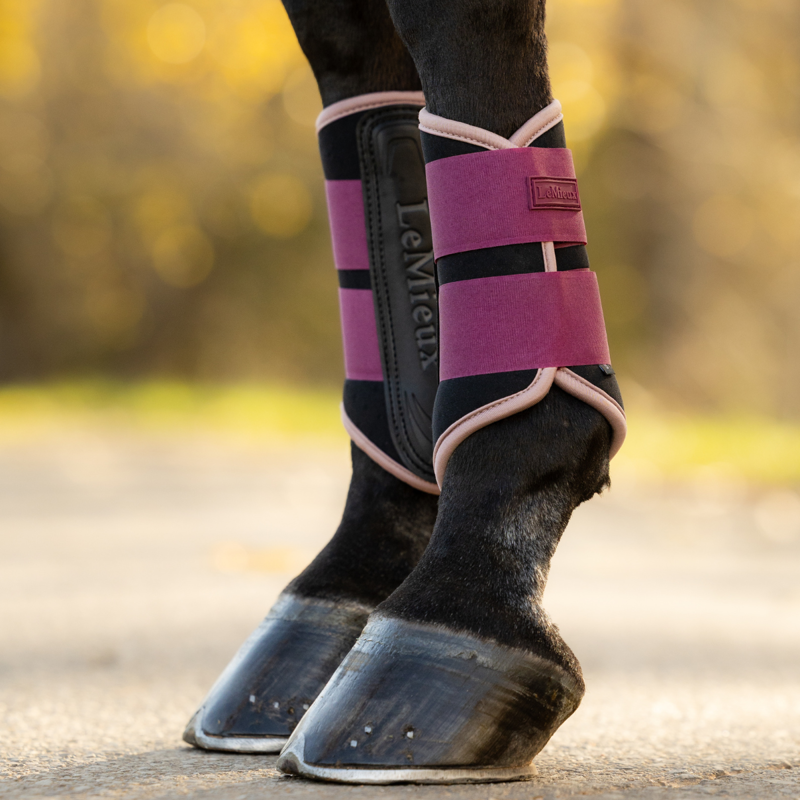 LeMieux Air-Tek Grafter Brushing Boots - Blackberry-3