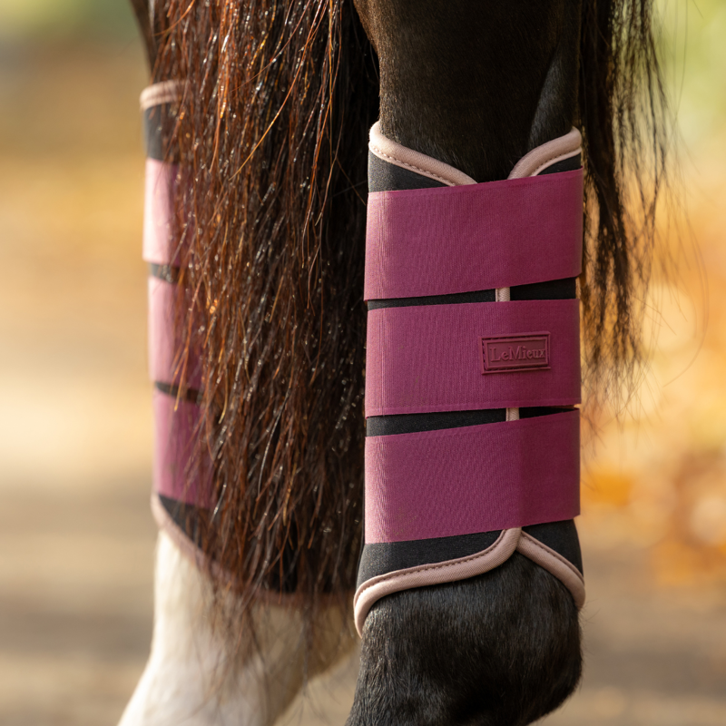 LeMieux Air-Tek Grafter Brushing Boots - Blackberry-4