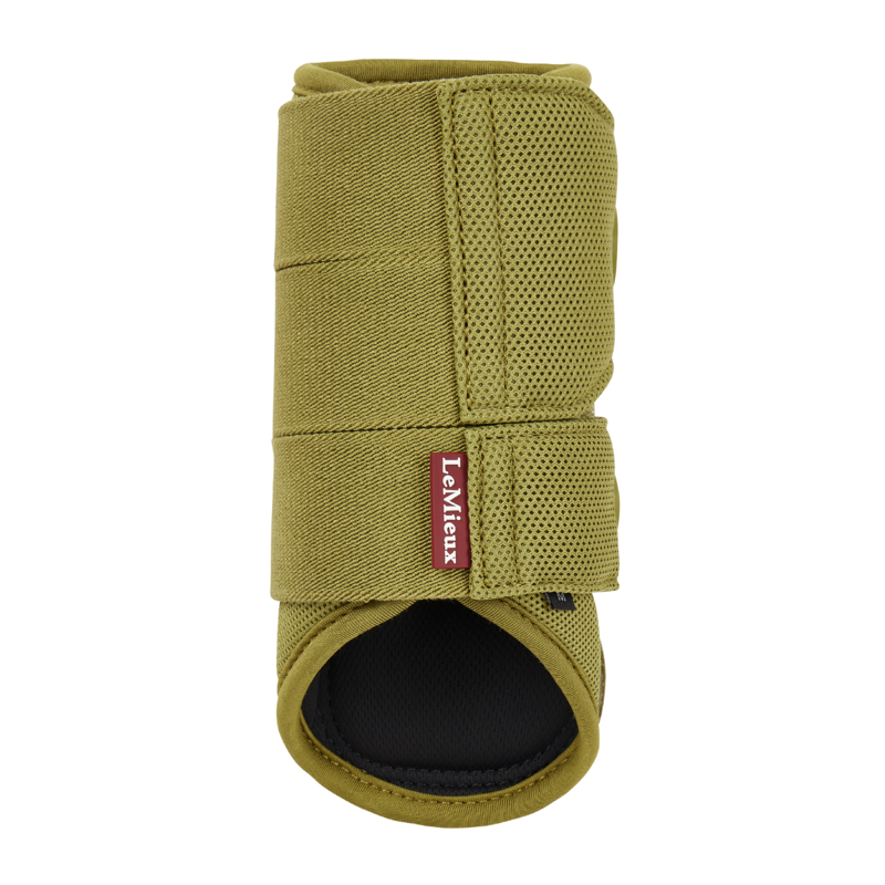 LeMieux Arika Mesh Brushing Boots - Gooseberry-1