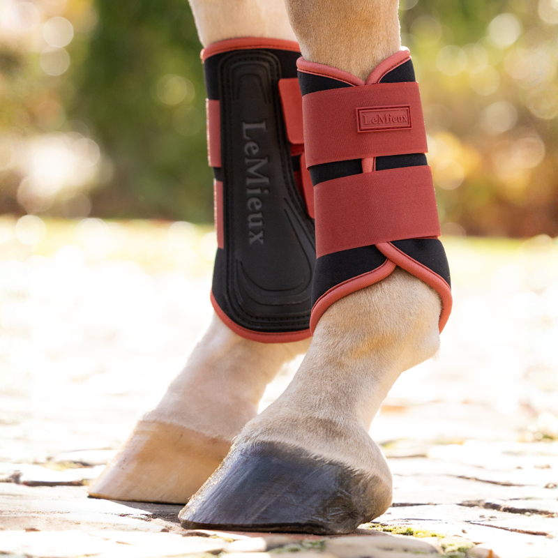LeMieux Air-Tek Grafter Brushing Boots - Russet-3