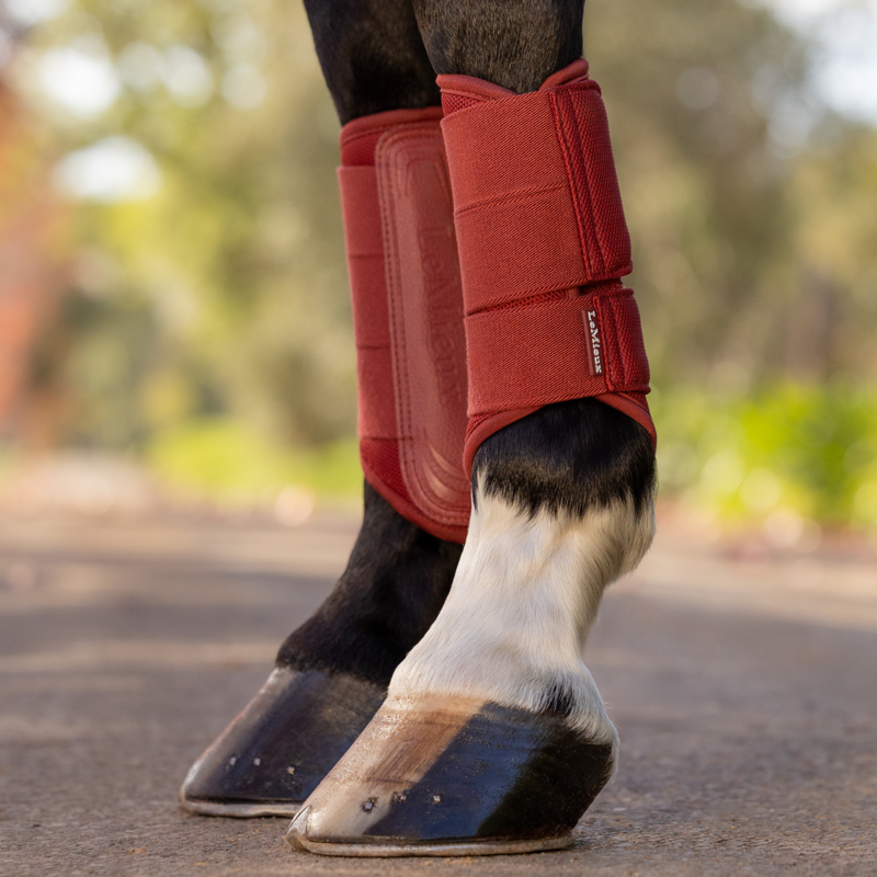 LeMieux Arika Mesh Brushing Boots - Russet-3