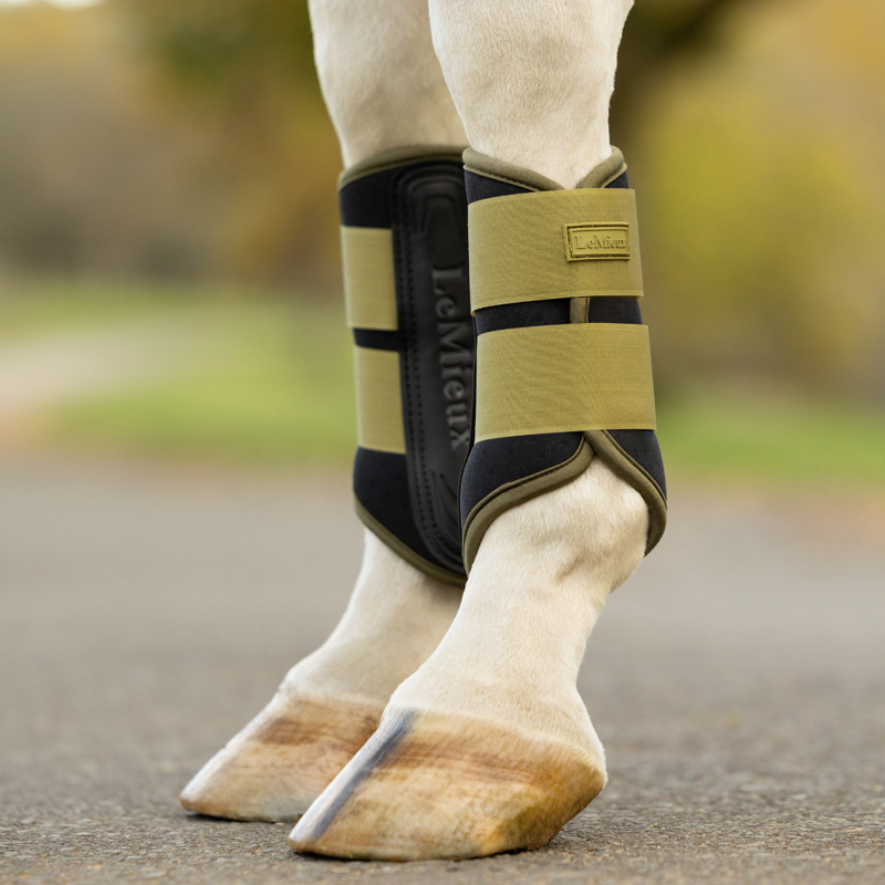 LeMieux Air-Tek Grafter Brushing Boots - Gooseberry-3