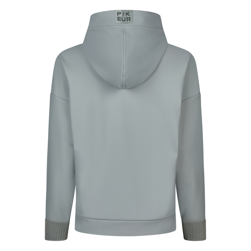 Pikeur Ladies Plush Luxe Hoodie - Dusty Blue-1