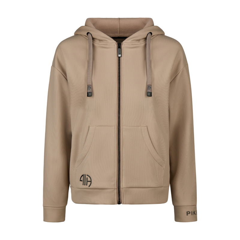 Pikeur Ladies Zip Rip Hoodie - Mocca Cream