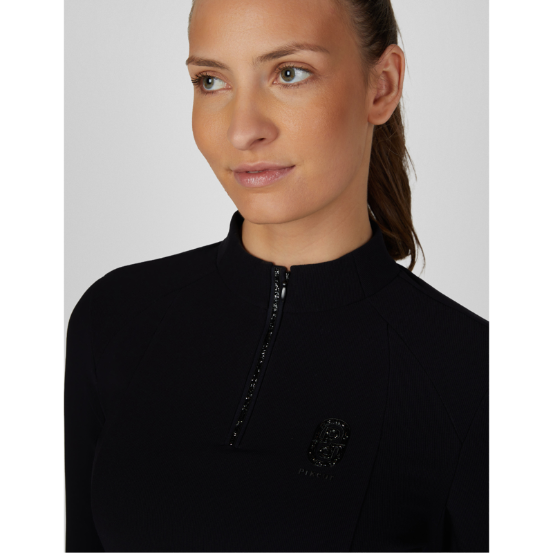 Pikeur Ladies Zip Rip Shirt - Black-3