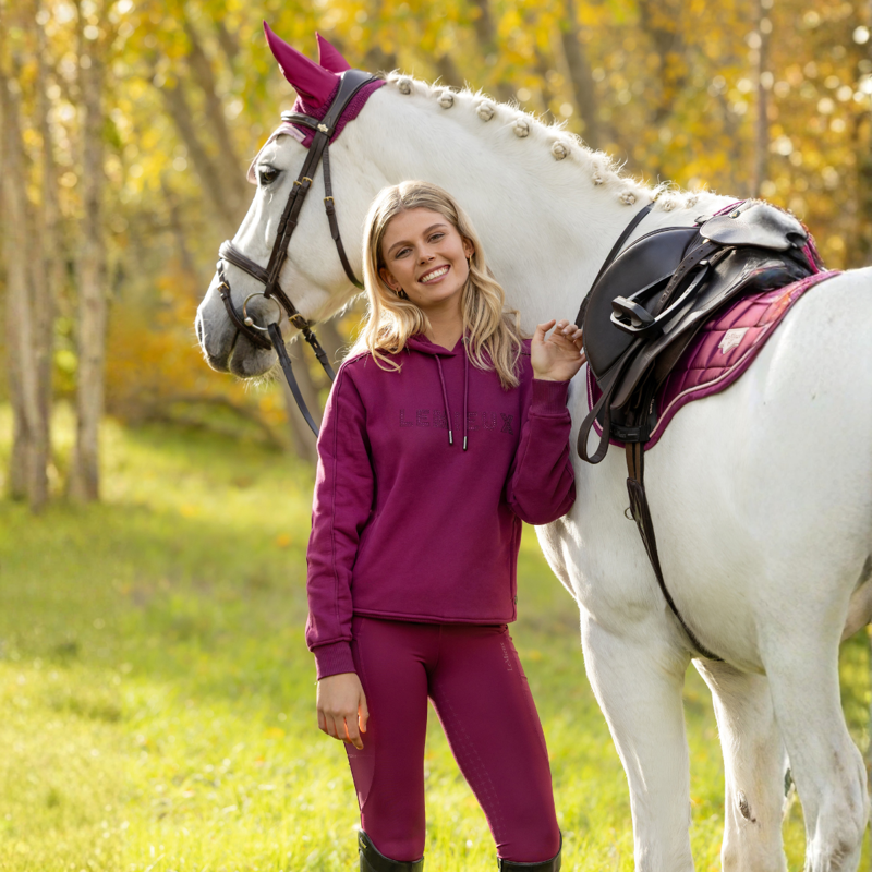 LeMieux Eden Sparkle Hoodie - Blackberry-1