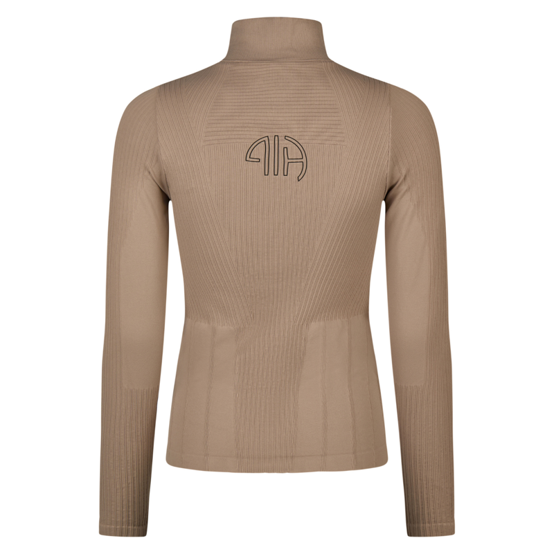 Pikeur Ladies 3D Knit Shirt - Mocca Cream-1