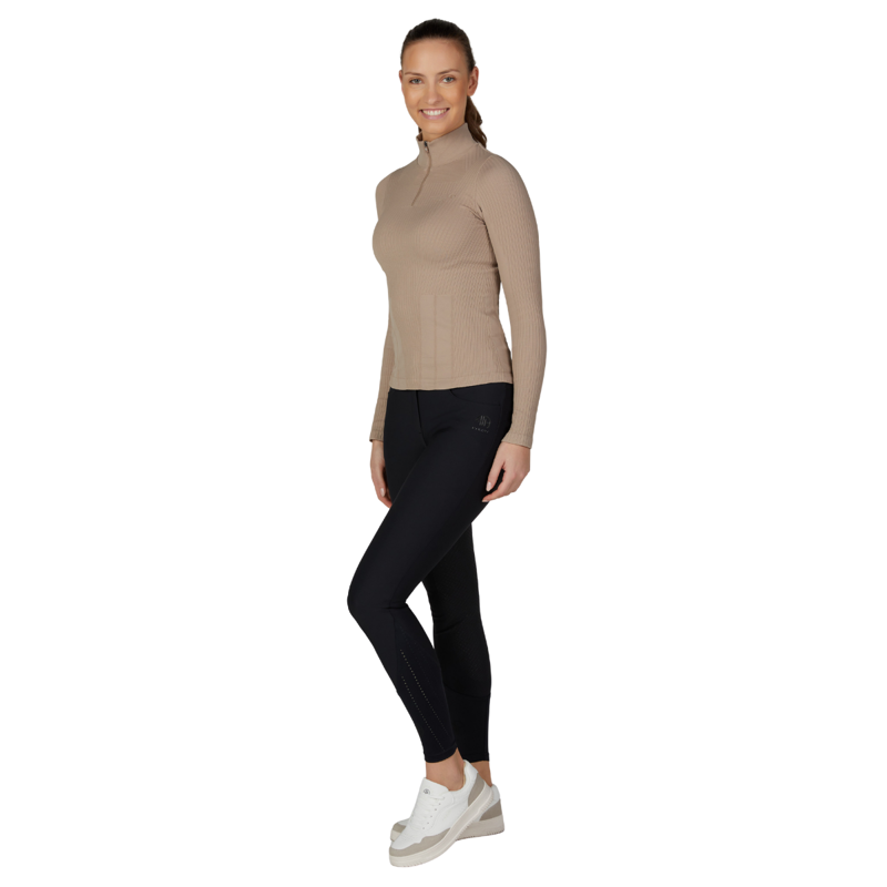 Pikeur Ladies 3D Knit Shirt - Mocca Cream-3