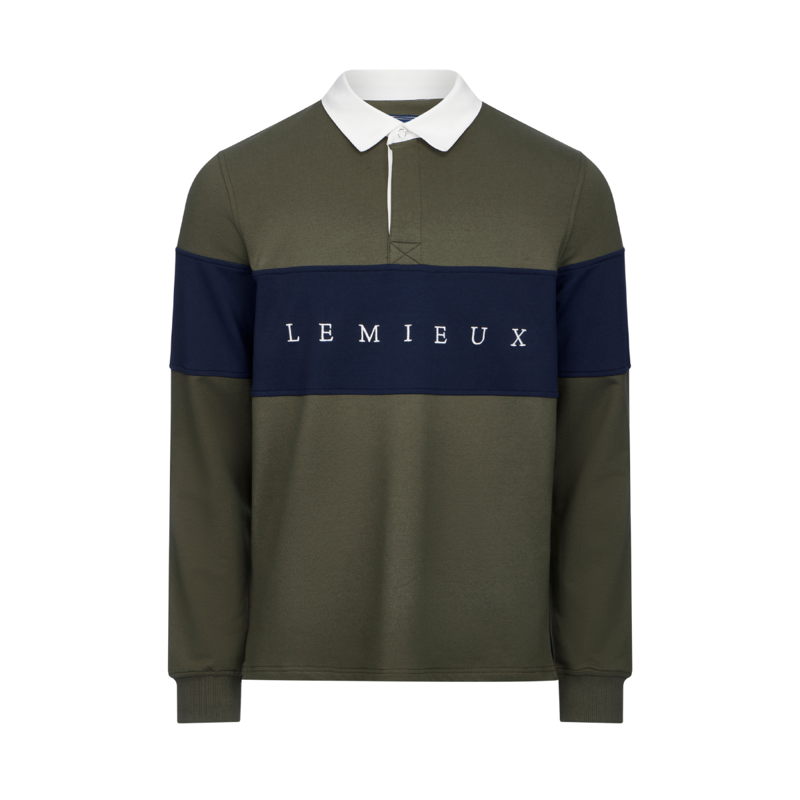 LeMieux Men's Rugby Shirt - Olive-3