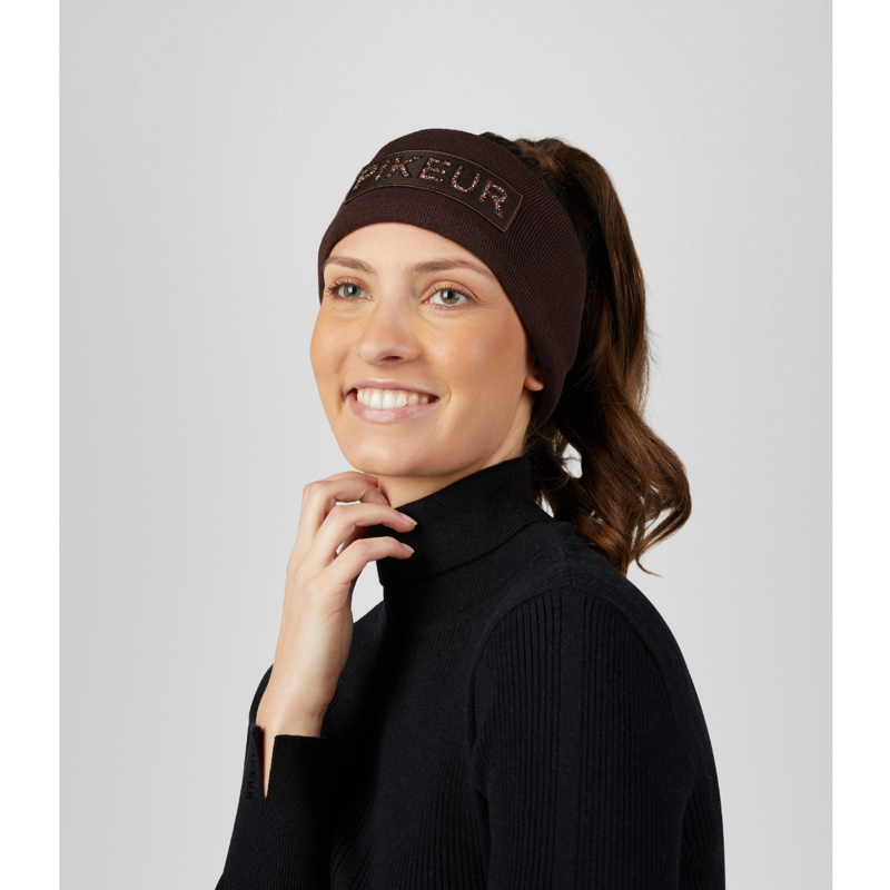 Pikeur Ladies Cotton Headband - 55-57cm - Chocolate Brown-1