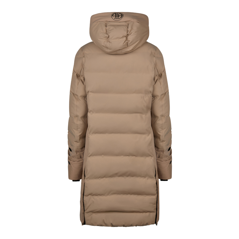 Pikeur Ladies Flexquilt Rain Coat - Mocha Cream-1