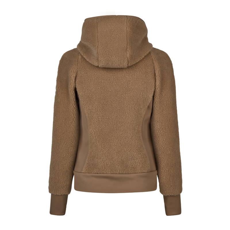 Pikeur Ladies Teddy Fleece Jacket - Toffee Beige-1