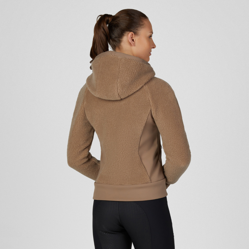Pikeur Ladies Teddy Fleece Jacket - Toffee Beige-3
