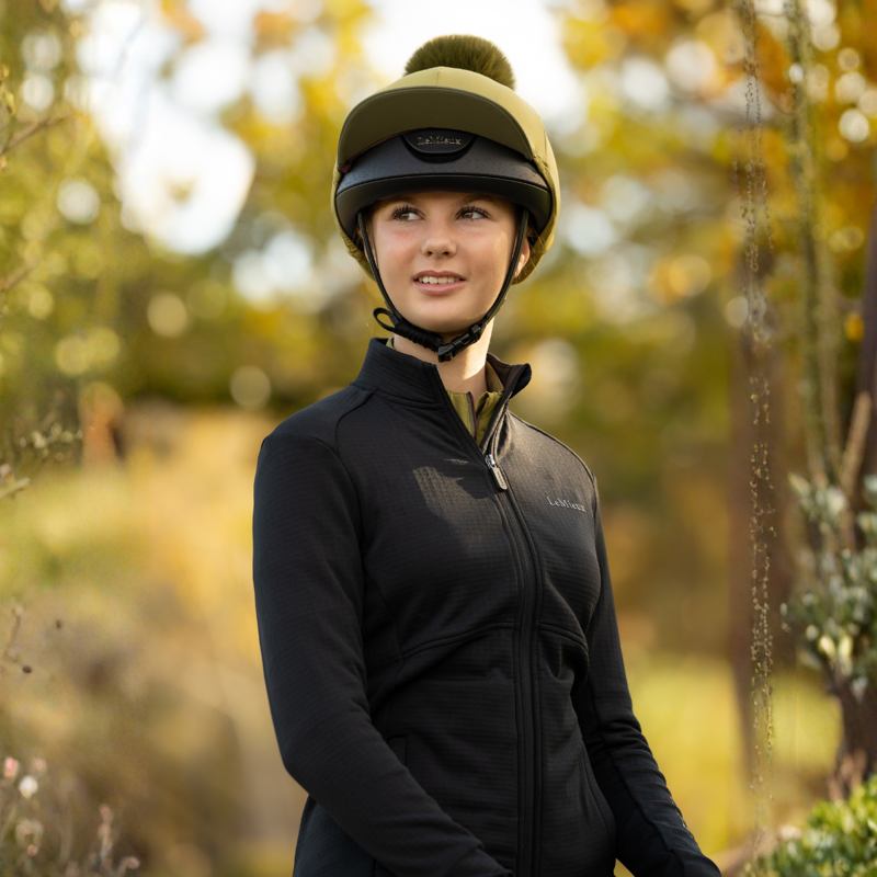 LeMieux Young Rider Bethany Fleece Zip Through - Black-2