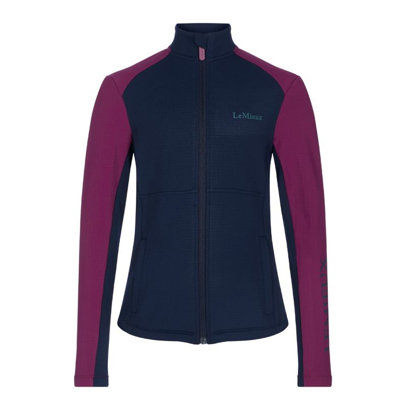 LeMieux Young Rider Bethany Fleece Zip Through - Blackberry-1