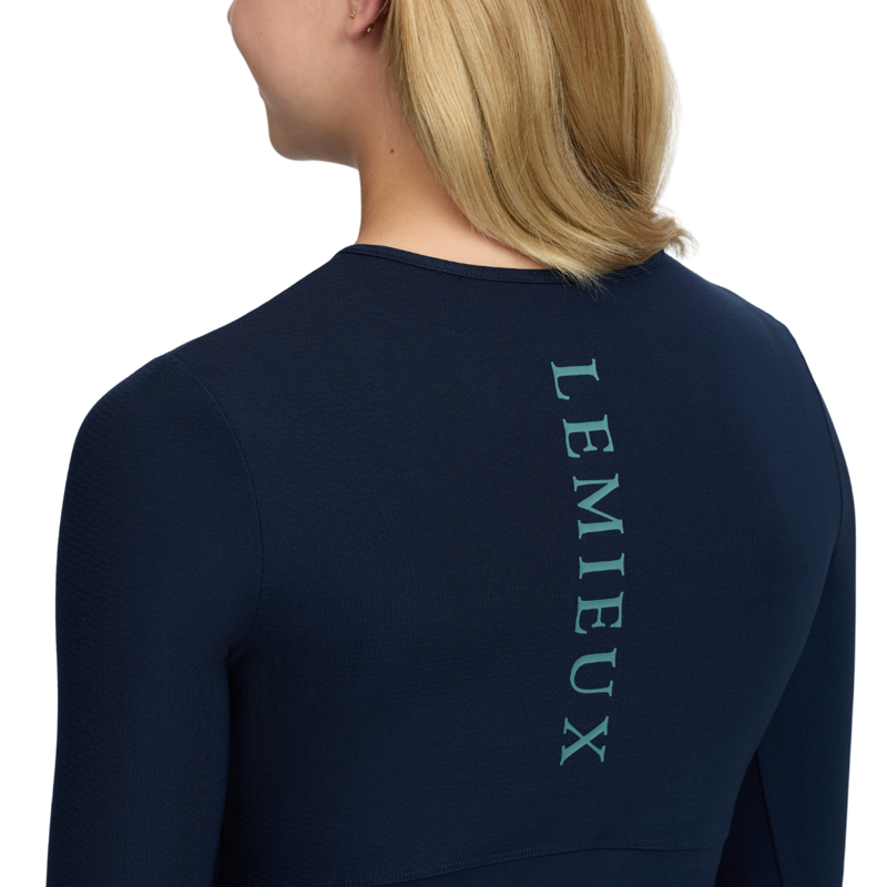 LeMieux Young Rider Hybrid Sports Top - Navy-3