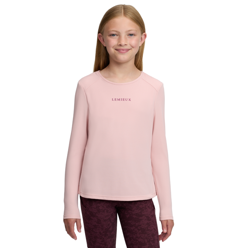 LeMieux Young Rider Hybrid Sports Top - Petal-2