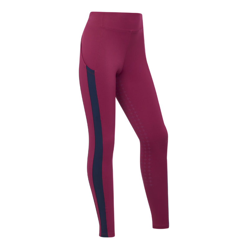 LeMieux Young Rider Orla Ribbed Pull Ons - Blackberry-1
