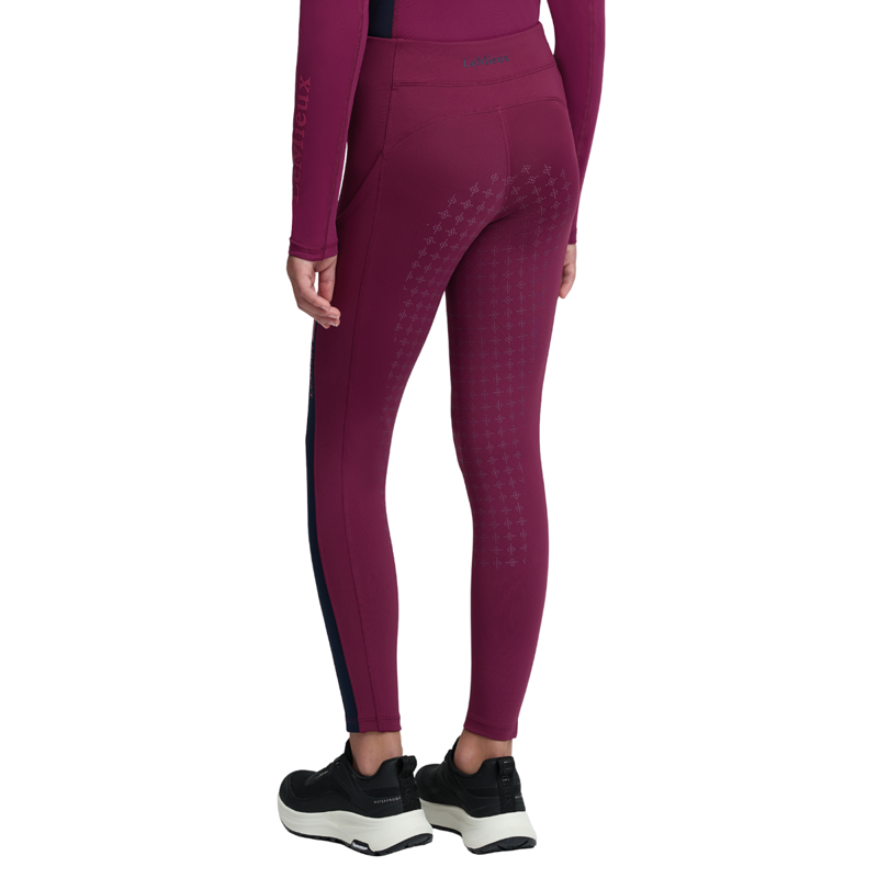 LeMieux Young Rider Orla Ribbed Pull Ons - Blackberry-2
