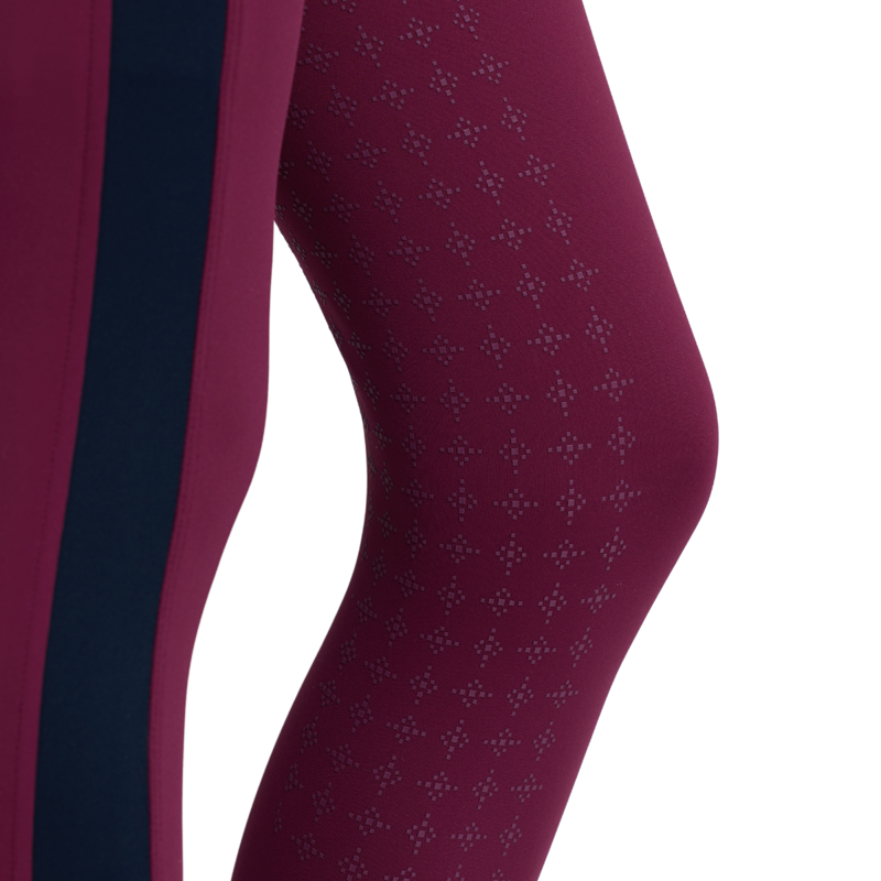 LeMieux Young Rider Orla Ribbed Pull Ons - Blackberry-5