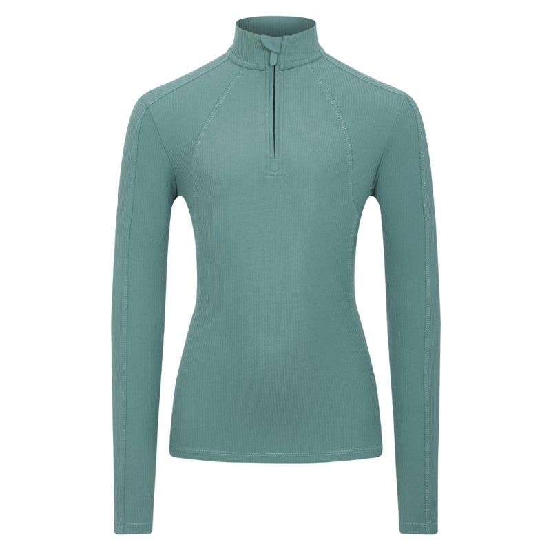LeMieux Young Rider Raye Ribbed Base Layer - Aloe-4
