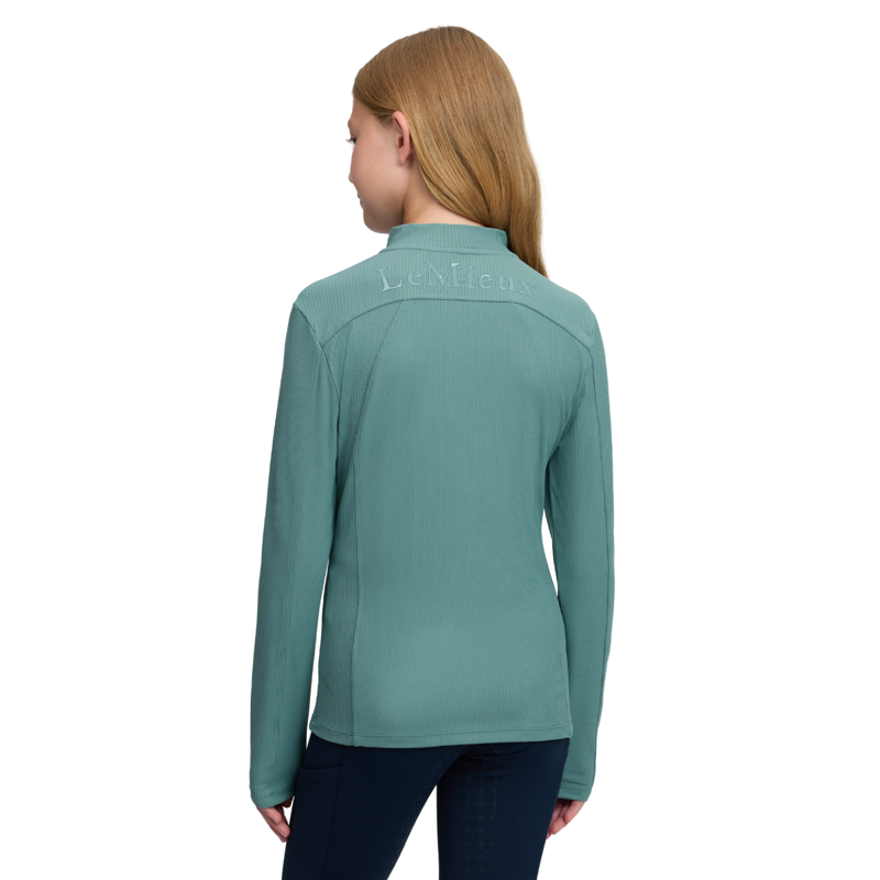 LeMieux Young Rider Raye Ribbed Base Layer - Aloe-1