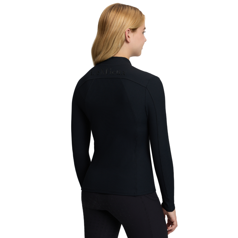 LeMieux Young Rider Raye Ribbed Base Layer - Black-1