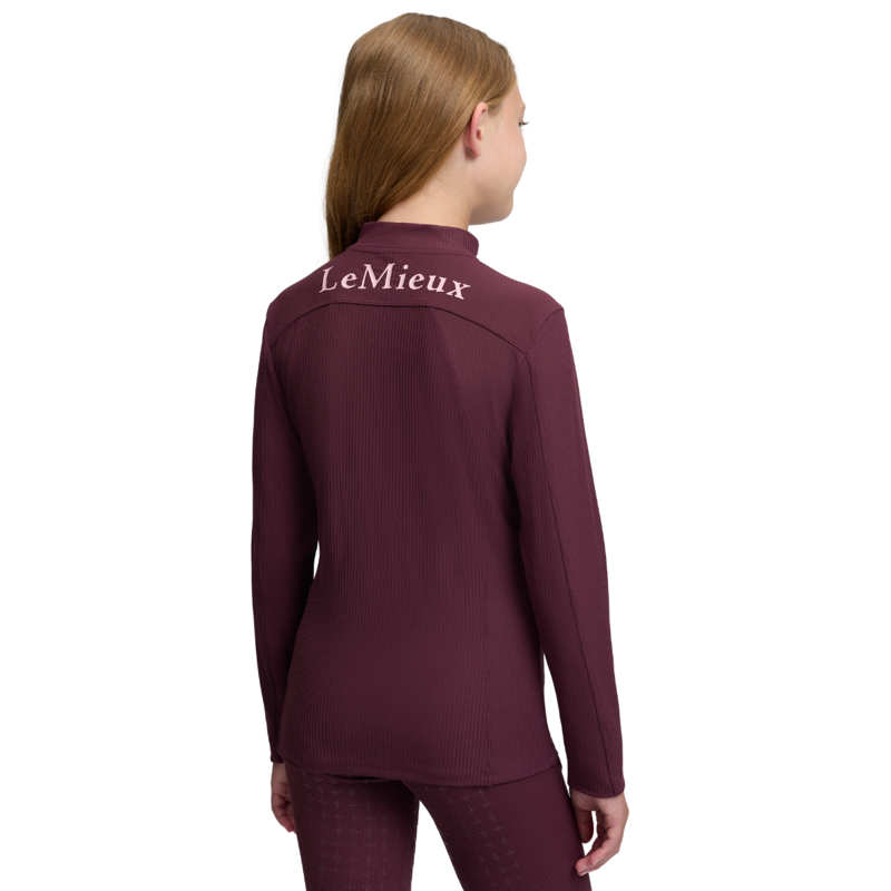 LeMieux Young Rider Raye Ribbed Base Layer - Bramble-1
