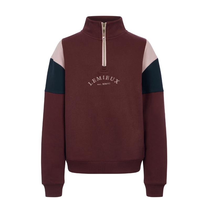 LeMieux Young Rider Viola Quarter Zip Sweat - Bramble-8