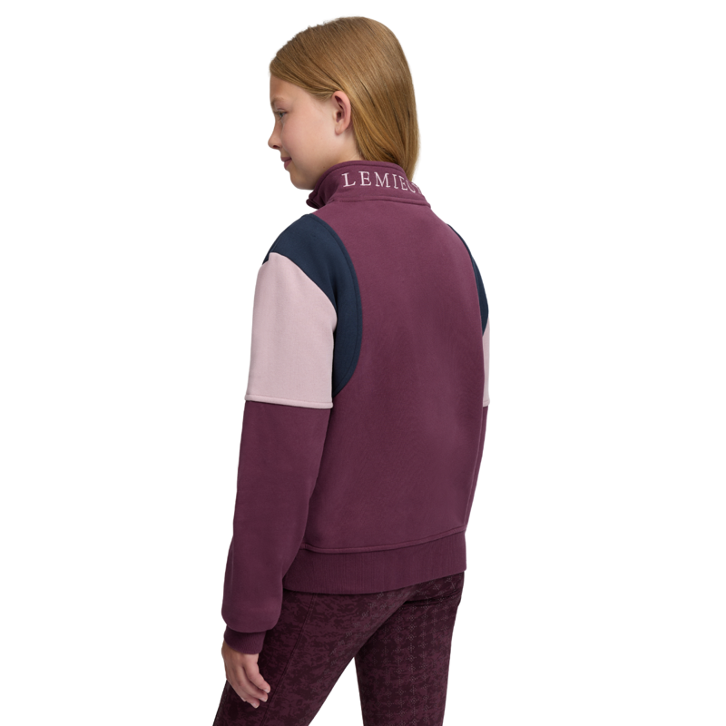 LeMieux Young Rider Viola Quarter Zip Sweat - Bramble-1