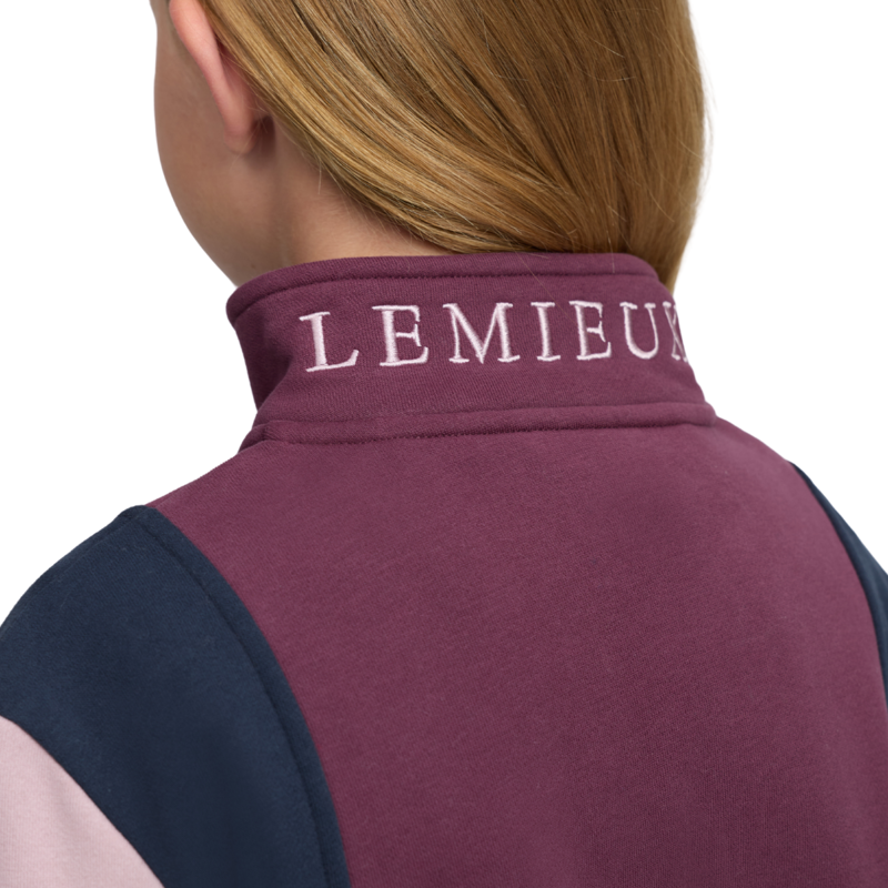 LeMieux Young Rider Viola Quarter Zip Sweat - Bramble-2