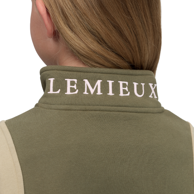 LeMieux Young Rider Viola Quarter Zip Sweat - Willow Green-3