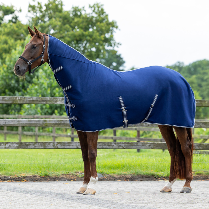 QHP Fleece Rug - Blue