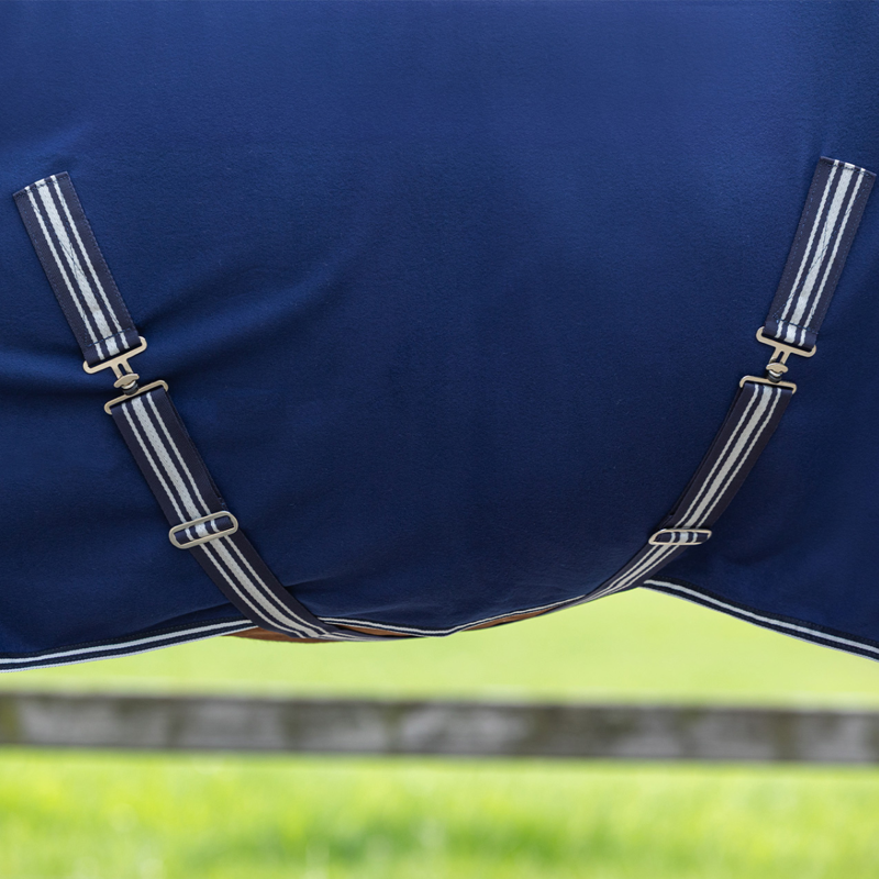 QHP Fleece Rug - Blue-2