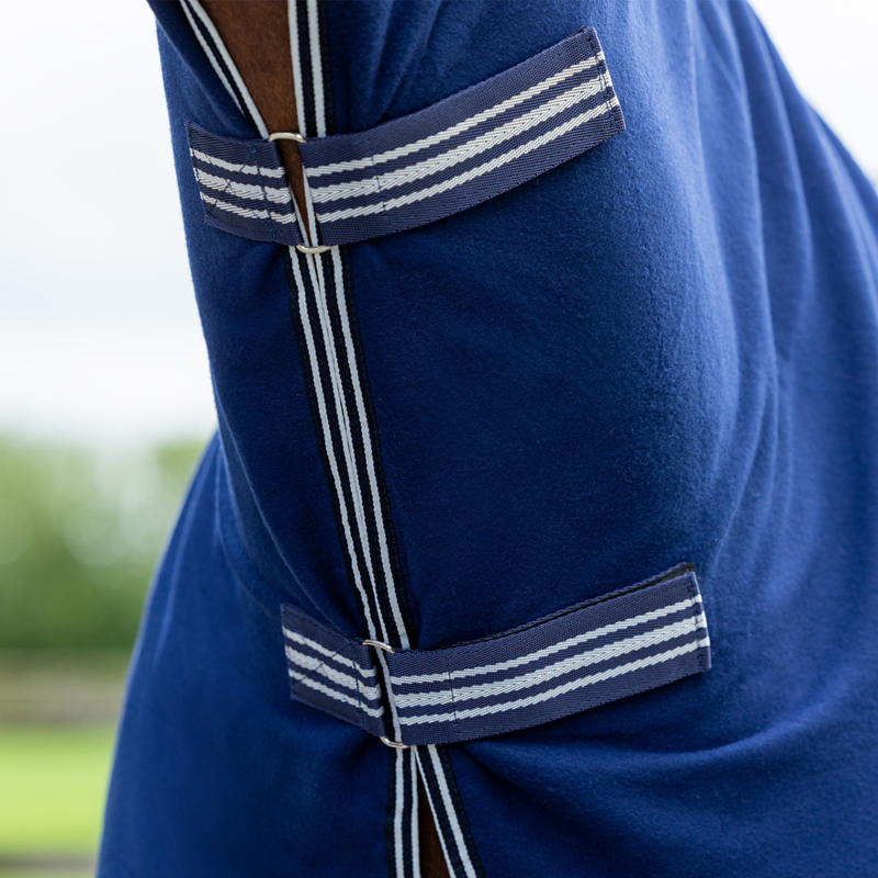 QHP Fleece Rug - Blue-4