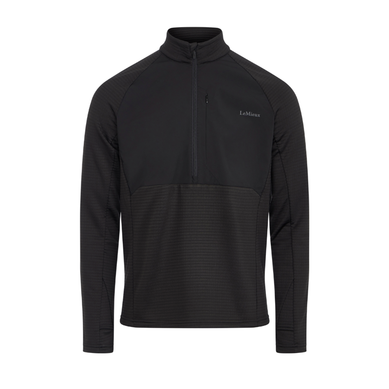 LeMieux Men's Quarter Zip Mid Layer - Black-6
