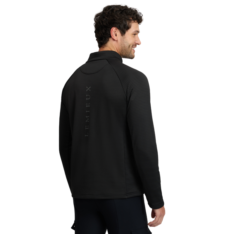 LeMieux Men's Quarter Zip Mid Layer - Black-1
