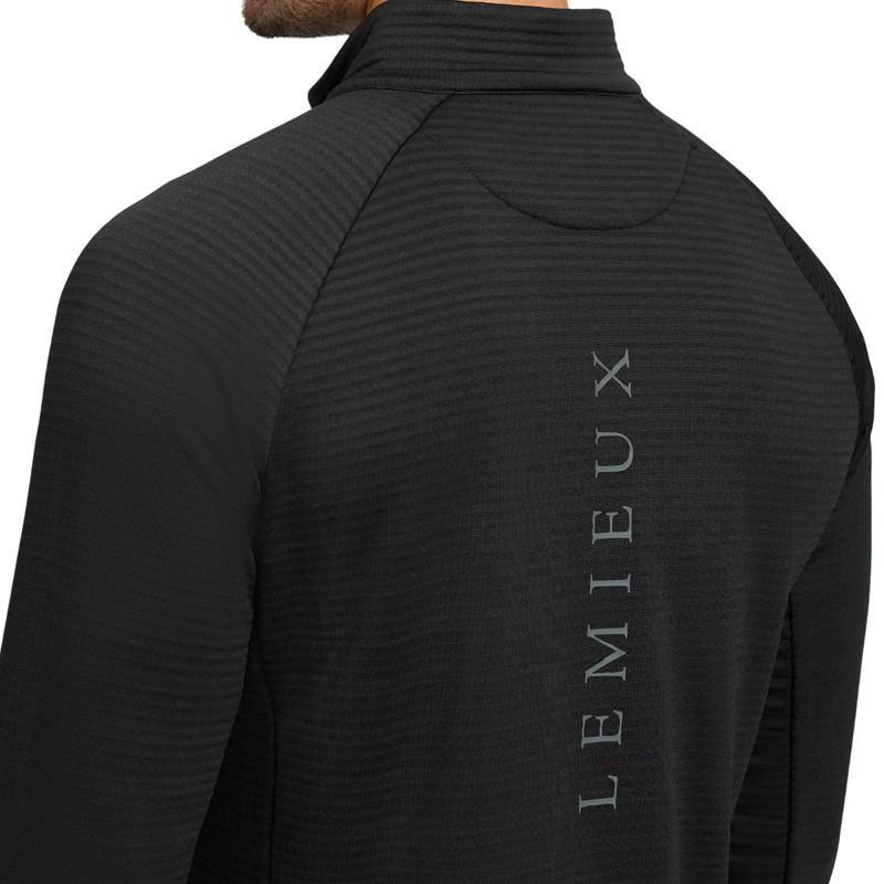LeMieux Men's Quarter Zip Mid Layer - Black-2