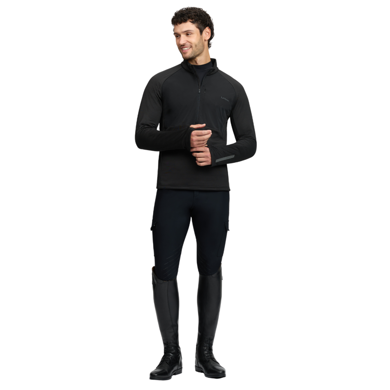 LeMieux Men's Quarter Zip Mid Layer - Black-5