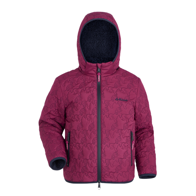 LeMieux Mini Lola Quilted Jacket - Blackberry-6