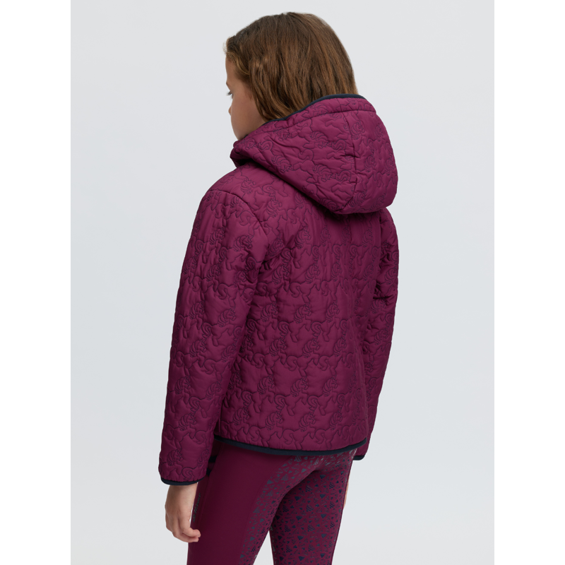 LeMieux Mini Lola Quilted Jacket - Blackberry-1