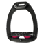 Flex-On Safe-On Inclined Ultra Grip Stirrups - Black/Black/Fuchsia