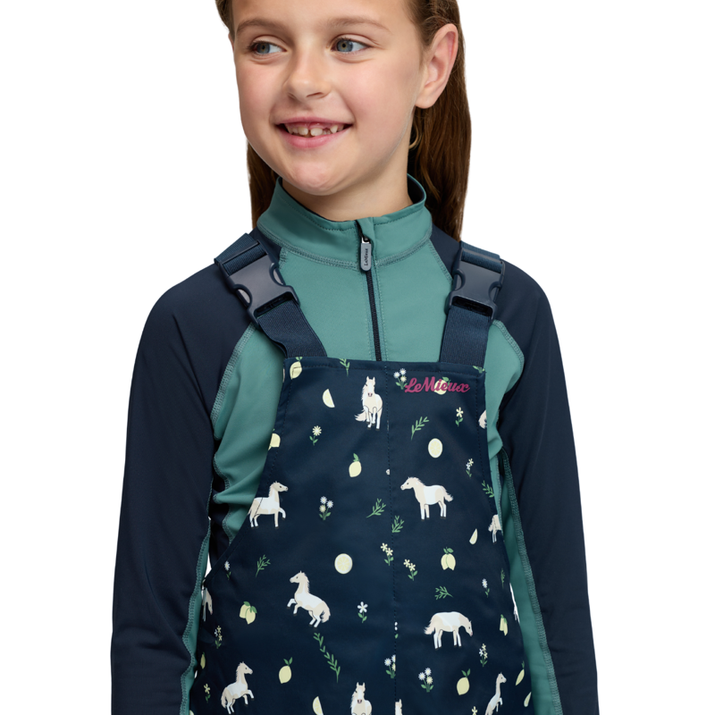 LeMieux Mini Pippin Splash Dungarees - Navy-3