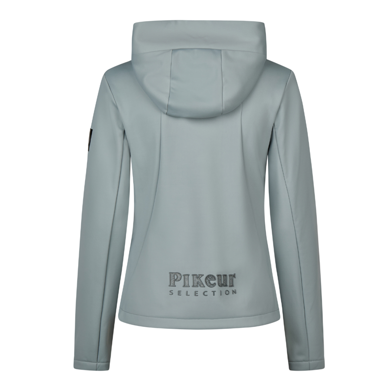 Pikeur Ladies TechVelvet Fleece Jacket - Dusty Blue-1