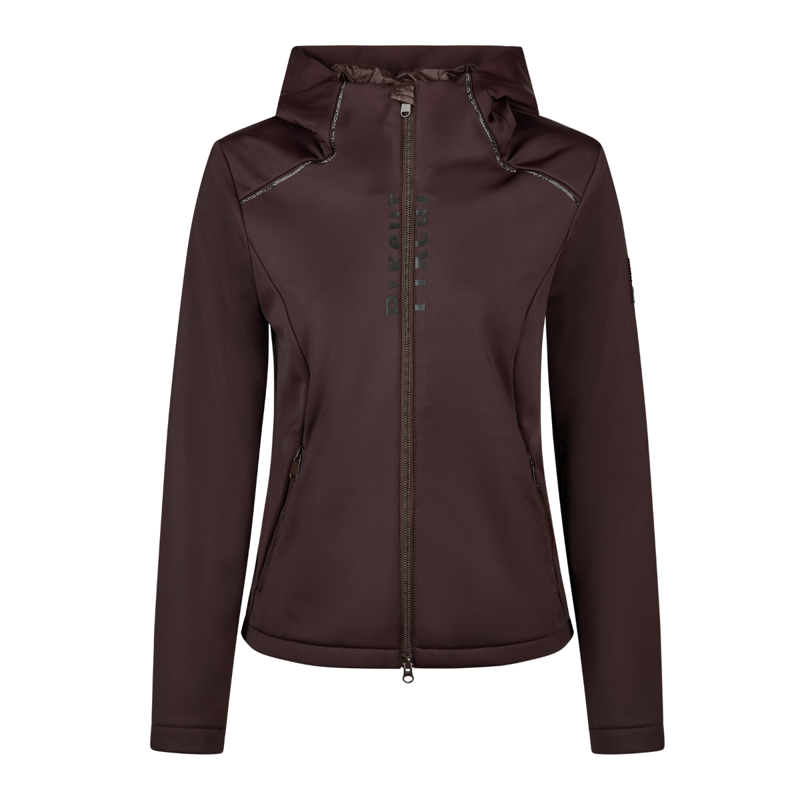 Pikeur Ladies TechVelvet Fleece Jacket - Chocolate Brown